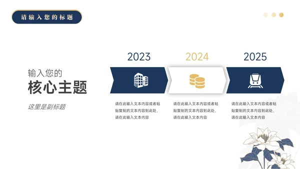 蓝金高级质感蓝金教学设计模板PPT模板