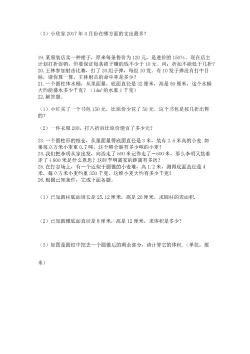 六年级小升初数学应用题50道（各地真题）word版.docx