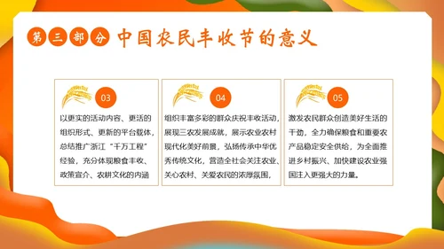 中国农民丰收节第六届丰收节PPT课件