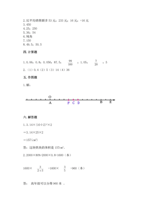 小升初六年级期末测试卷（word）.docx