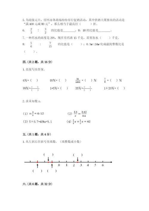 苏教版六年级数学小升初试卷（网校专用）.docx