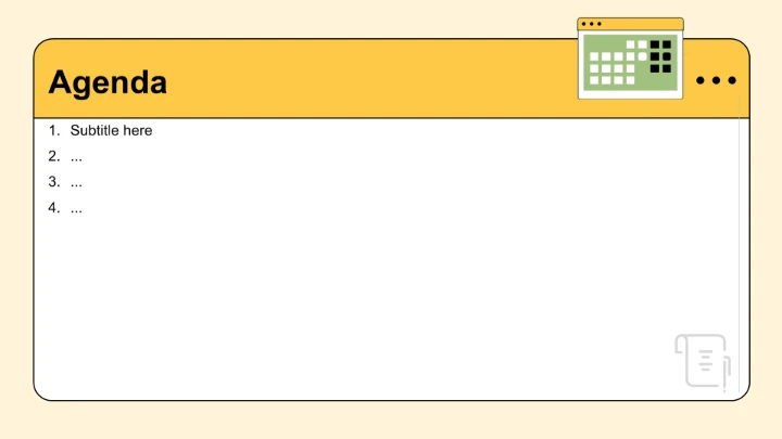 黄色插画风班委竞选