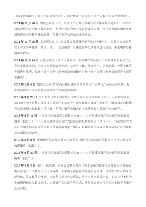 中国资产证券化大事记.docx