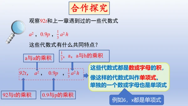 4.1 整式   课件-2024-2025学年人教版数学七年级上册