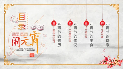 正月十五元宵节文化介绍PPT模板