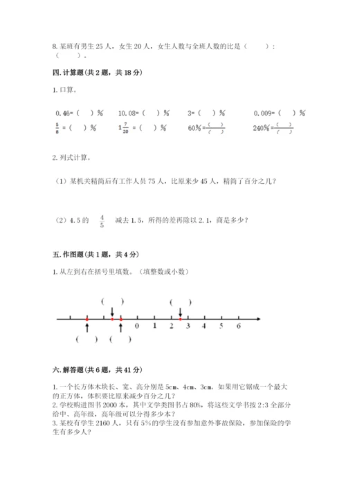 北京版小学六年级下册数学期末综合素养测试卷附参考答案【突破训练】.docx