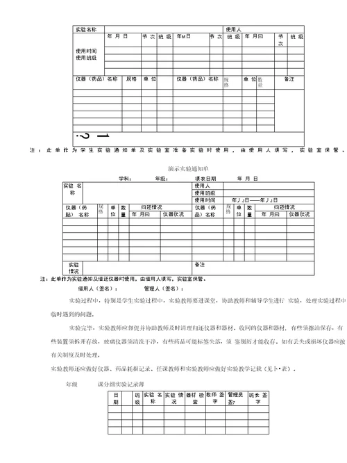 实验室的管理