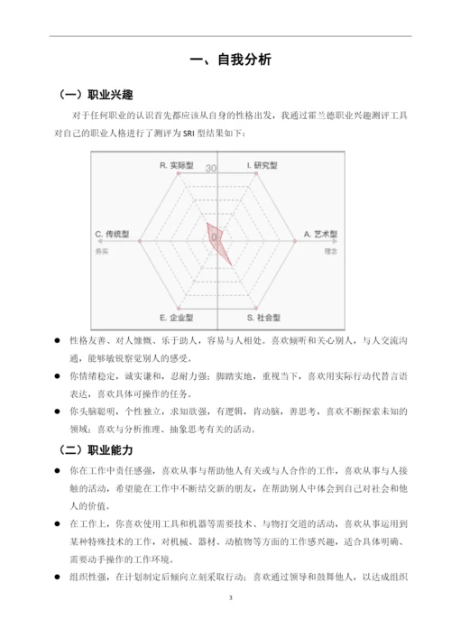 13页5100字跨境电商专业职业生涯规划.docx