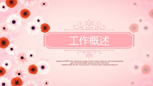 粉色精美好看的小花关爱女性生理健康动态PPT