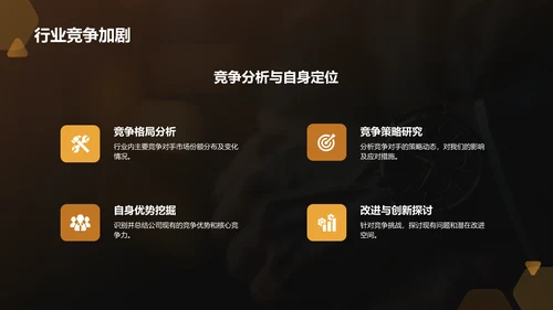橙色商务风通用行业年中工作总结PPT模板