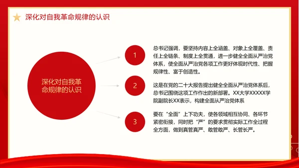党政风二十届中央纪委二次全会重要讲话PPT模板