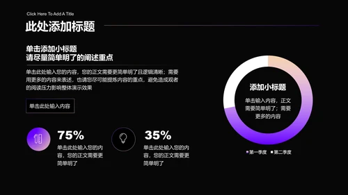 紫色渐变极简商业计划书通用演示PPT模板