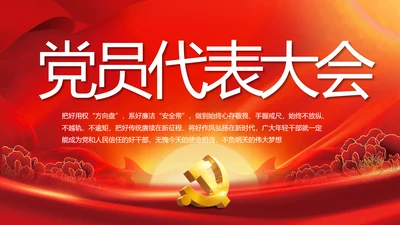 党支部党员代表大会工作总结汇报计划动态PPT