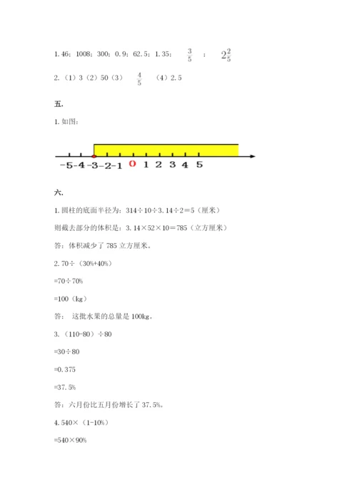 小学毕业班数学检测题精品（各地真题）.docx