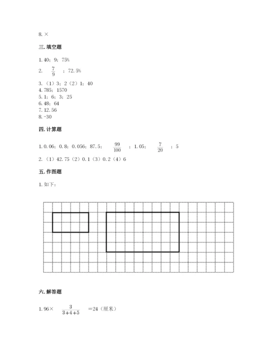 人教版六年级下册数学期末测试卷【考点提分】.docx