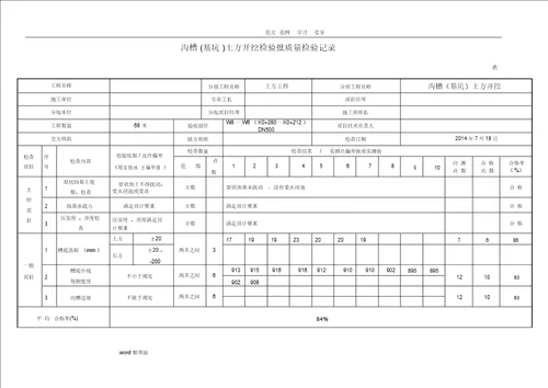 污水管道工程报验全套资料完整版