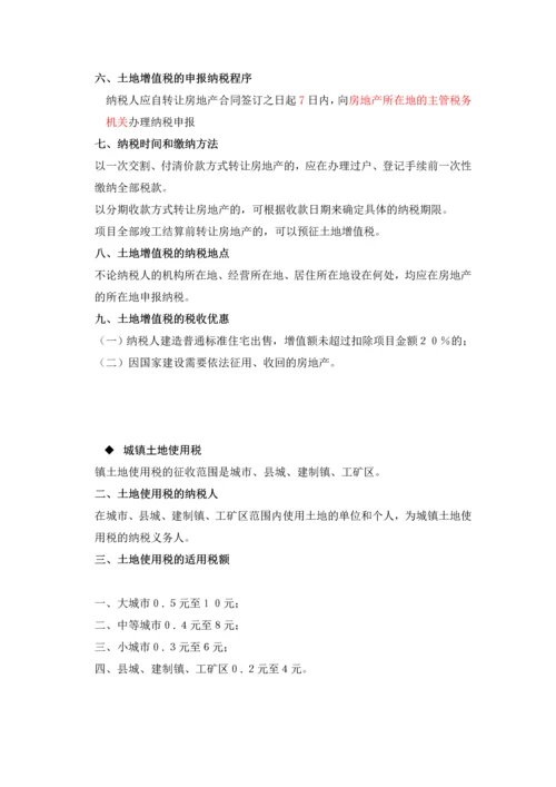 房地产税收一览.docx