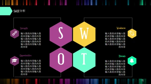 创业商业融资计划书彩色波通用PPT模板