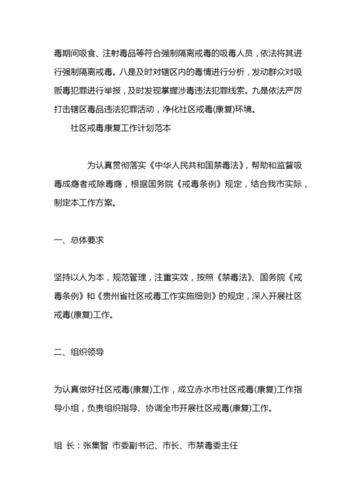 泷水塘社区戒毒康复工作计划.docx