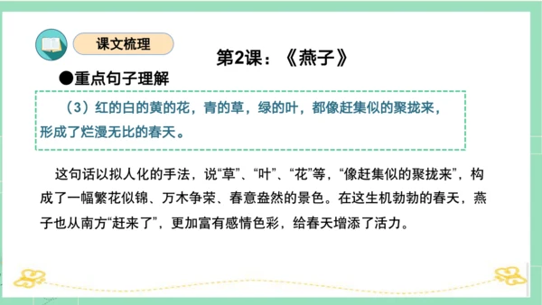 统编版三年级语文下册同步高效课堂系列第一单元（复习课件）