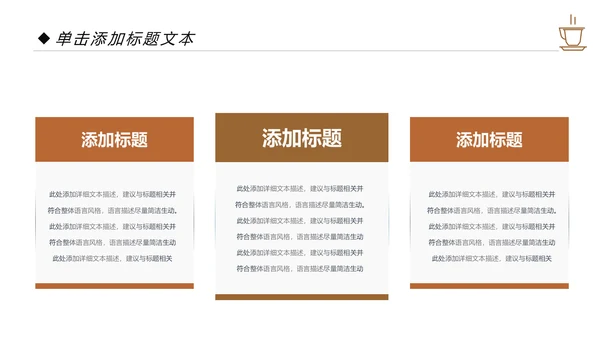 西餐厅休闲下午茶咖啡厅咖啡介绍PPT模板