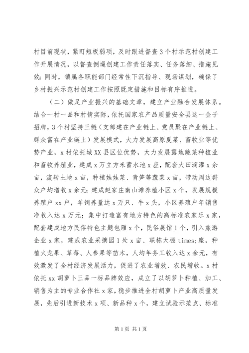 某乡镇推进乡村振兴示范村创建工作总结.docx