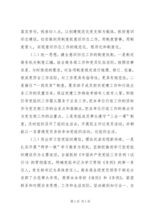 意识形态工作责任制落实情况自查报告10篇.docx