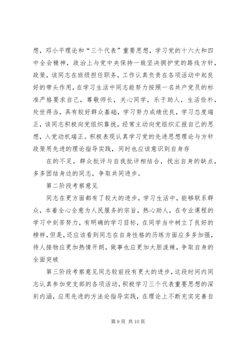 积极分子入党的党小组意见1.docx
