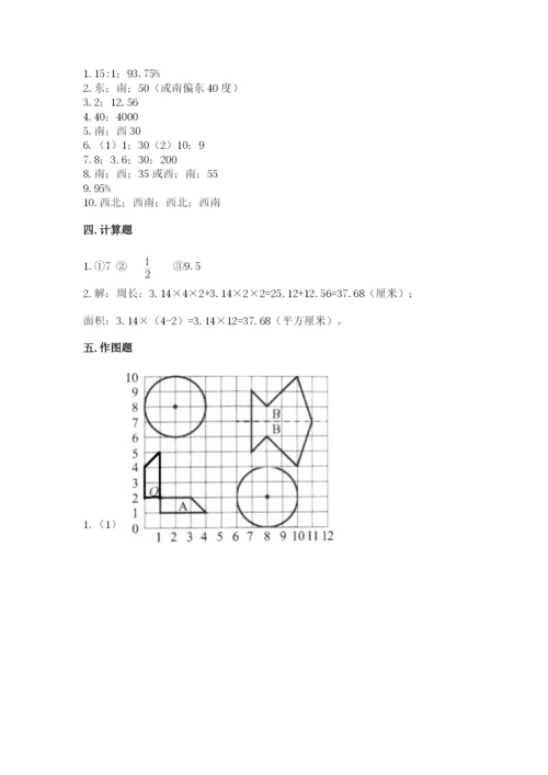 人教版六年级上册数学期末测试卷精品（完整版）.docx