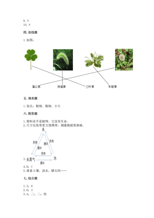 教科版一年级上册科学期末测试卷精品（a卷）.docx