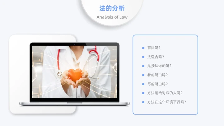 蓝色月度汇报工作汇报工作报告医疗科技简约通用人机环测人机料法环