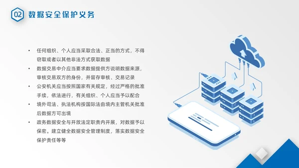 蓝色微粒体风几何形状数据安全网络信息安全培训动态PPT