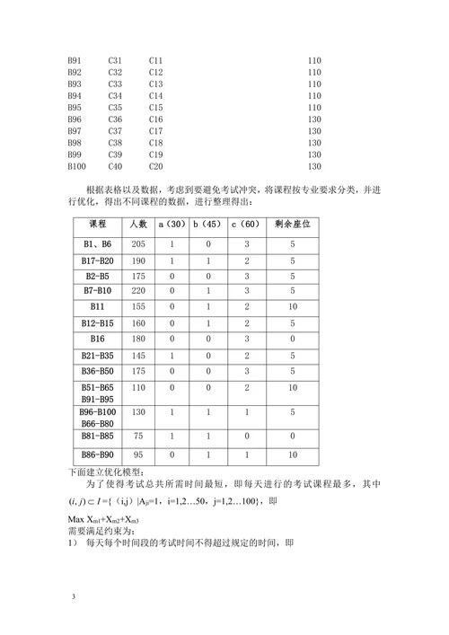 期末考试监考安排数模论文