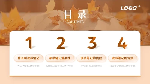 橙色简约如何写好读书笔记讲座培训课件PPT