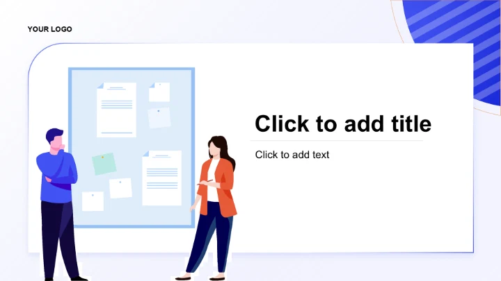 蓝色插画风新员工入职培训PPT