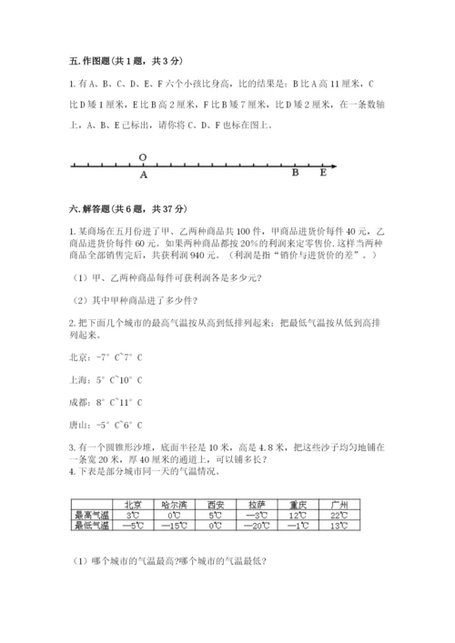 小升初六年级期末测试卷（名校卷）word版.docx