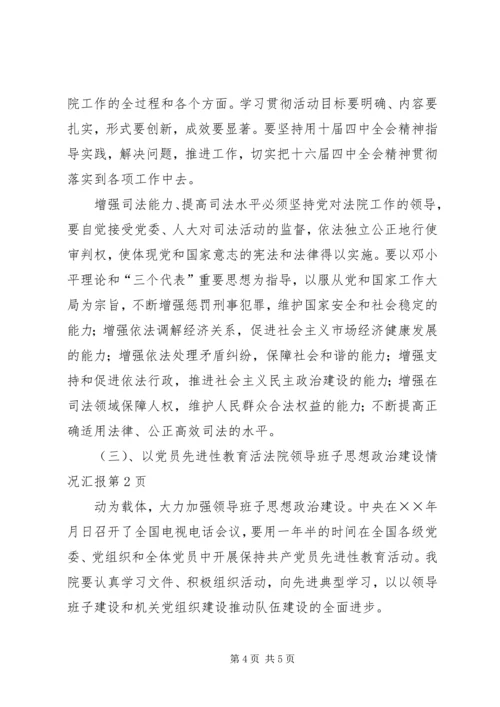 法院领导班子思想政治建设情况汇报 (3).docx