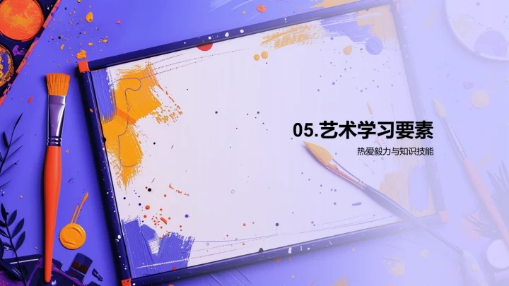 艺术学年度学习规划PPT模板