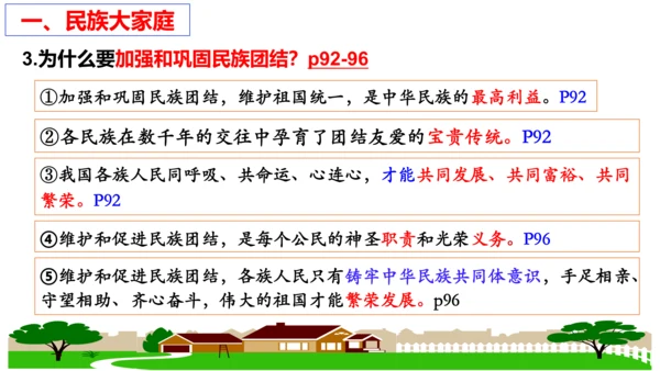 第七课 中华一家亲复习课件 （27张PPT）