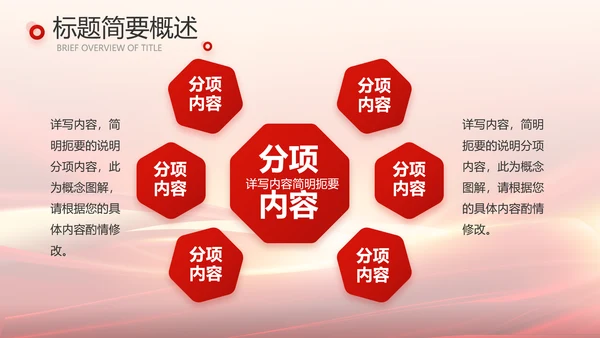 红色会议背景工作总结汇报动态PPT模板