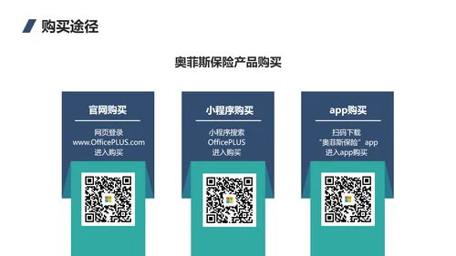 简约风蓝白色保险产品介绍PPT