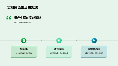 绿色生活实践指南