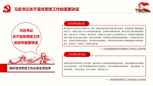 全国思想工作会议精神学习PPT模板