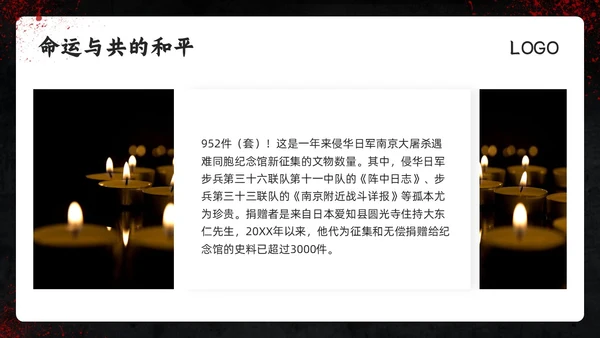 深色简约南京大屠杀PPT模板宣传PPT动态PPT国家公祭日