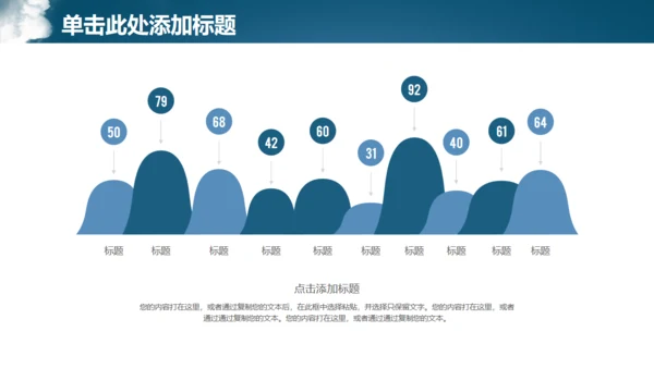 蓝色简约商务风房地产工作汇报通用PPT模板