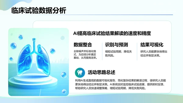 绿色3D风人工智能在医疗行业的创新与挑战PPT模板