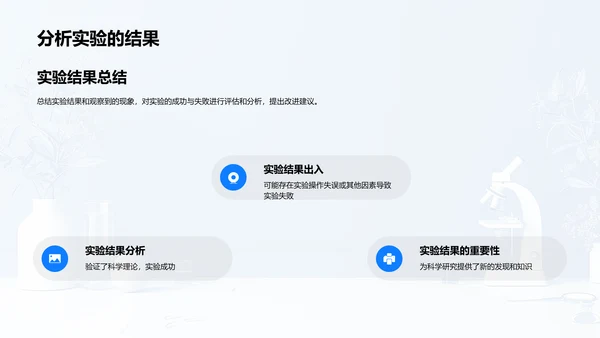 科学实验教育讲座PPT模板