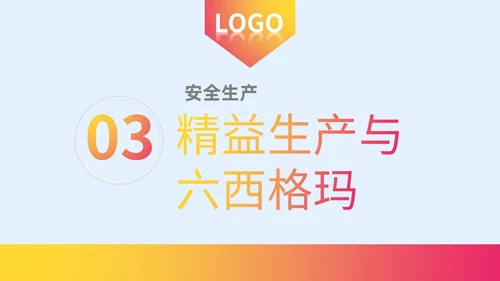 微粒体风质感大气精益生产六西格玛课件ppt
