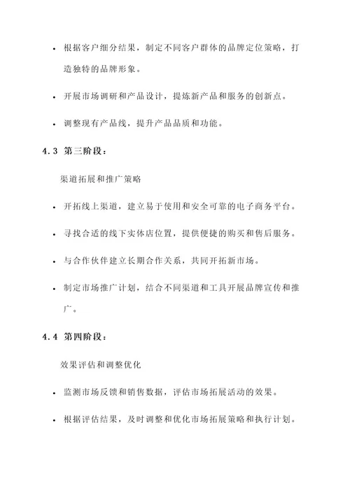 市场拓展部策划书