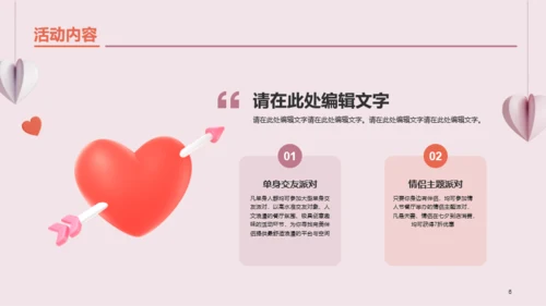 红色创意情人节市场营销PPT